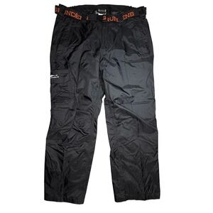 Grundens Rain Pants Mens 2XL Black Gage Waterproof Nylon Fishing Workwear